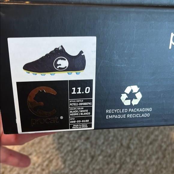 Puma Black and Blue Sneakers Suede Lace-Up - Picture 2 of 4